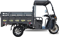 SFM Express Max 1500 W 3 Tekerlekli Kabinli Elektrikli Motosiklet Gri