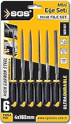 Sgs 1357 4x160 mm 6 Parça Mini Eğe Seti