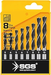 Sgs 1416 8 Parça Ahşap Matkap Ucu Seti