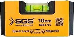 Sgs 1707 10 cm Alüminyum Mıknatıslı Su Terazisi