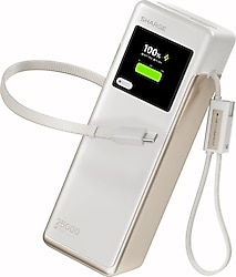 Sharge Hypertower Beyaz 25000 mAh Hızlı Şarj Powerbank