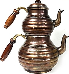 Shark Anatolia Dilimli Bakır Çaydanlık No:2
