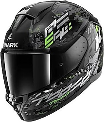 Shark Ridill 2 Molokai Siyah Yeşil Full Face Motor Kaskı