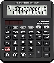 Sharp EL-CC12D 12 Haneli İşlem Kontrollü Masaüstü Hesap Makinesi