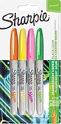 Sharpie Fine Neon 4'lü Permanent Marker Kalem Seti