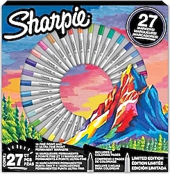 Sharpie Fine Dağ 27'li Permanent Marker Kalem Seti