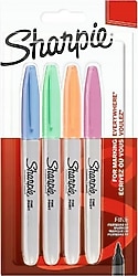 Sharpie Fine Pastel 4'lü Permanent Marker Kalem Seti