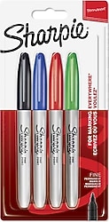 Sharpie Fine 4'lü Permanent Marker Kalem Seti