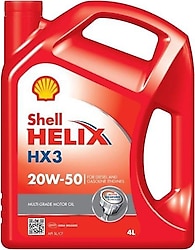 Shell Helix HX3 20W-50 4 lt Motor Yağı - 2024