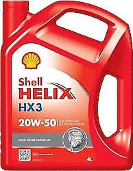 Shell Helix HX3 20W-50 4 lt Motor Yağı - 2025