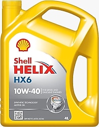 Shell Helix HX6 10W-40 4 lt Motor Yağı - 2025