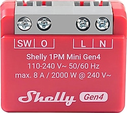 Shelly 1PM Mini Gen4 Enerji Ölçer Wi-Fi Akıllı Röle