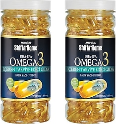Shiffa Home Omega 3 500 mg 150 Kapsül Balık Yağı 2 Adet