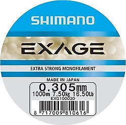 Shimano Exage 1000 m 0.305 mm 7.5 kg Monofilament Misina