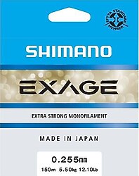 Shimano Exage 150 m 0.255 mm 5.5 kg Monofilament Misina