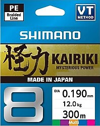 Shimano Kairiki 8 300 m 0.19 mm 12 kg Multicolor İp Misina