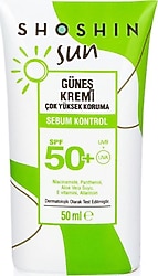 Shoshin Sebum Kontrol 50 ml 50 Faktör Güneş Kremi