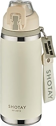 Shotay Camping ST-8160 Beyaz 750 ml Çelik Termos Matara