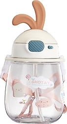 Shotay ST-7008 Rabbit Beyaz 600 ml Tritan Matara