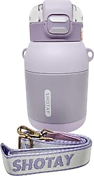 Shotay Dome ST-8081 Mor 800 ml Çelik Termos Matara