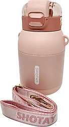 Shotay Dome ST-8081 Pembe 800 ml Çelik Termos Matara