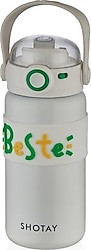 Shotay ST-8096 Beyaz 500 ml Çelik Termos Matara