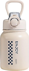 Shotay Chees ST-8150 600 ml Ekru Çelik Pipetli Termos Matara