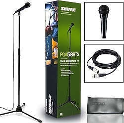Shure PGA58-BTS Kardioid Dinamik Vokal Mikrofon Seti