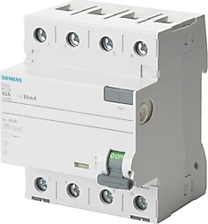 Siemens 5SV3342-6 4x25 A 400 V 30 mA A Tipi Kaçak Akım Rölesi