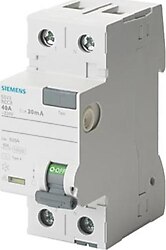 Siemens 5SV3612-6 2x25 A 230 V 300 mA A Tipi Kaçak Akım Rölesi