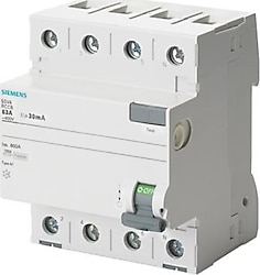 Siemens 5SV4344-0 4x40 A 400 V 30 mA AC Tipi Kaçak Akım Rölesi