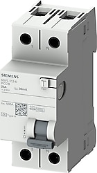 Siemens 5SV5312-6 2x25 A 230 V 30 mA A Tipi Kaçak Akım Rölesi