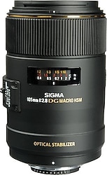 Sigma 105mm f/2.8 EX DG OS HSM Macro Nikon F Lens