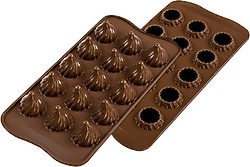Silikomart Scg47 3D Choco Flame Silikon Çikolata Kalıbı