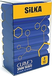 Silka Sg53 Curved 8'li Sınav Silgisi
