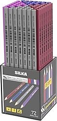 Silka Shine 72'li Metalik Üçgen Kurşun Kalem