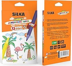 Silka Shiny 12'li Jumbo Kuru Boya Seti