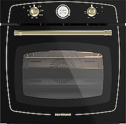 Silverline Rustik RS6507B01 Siyah Ankastre Fırın