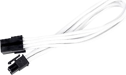 SilverStone SST-PP07-IDE6W PCI-E 6+2 Pin 30 cm Beyaz Sleeved Kablo