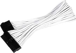 SilverStone SST-PP07-MBW 24 Pin 30 cm Beyaz Sleeved Kablo