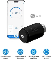 Şımart SM-TRV-W Wi-Fi Akıllı Termostatik Radyatör Vanası