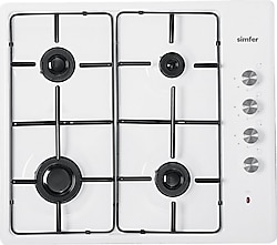 Simfer 3010 N 4G Bizote Beyaz Set Üstü Ocak
