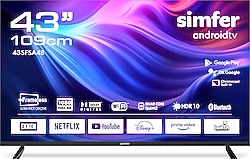 Simfer 43SFSA4B Full HD 43" 109 Ekran Uydu Alıcılı Android Smart LED TV
