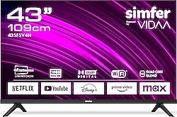 Simfer 43SFSV4N Full HD 43" 109 Ekran Uydu Alıcılı Smart LED TV