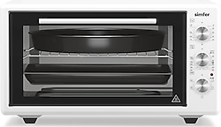 Simfer 4546 45 lt Beyaz Turbo Midi Fırın