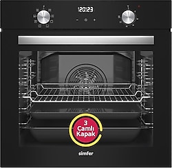 Simfer 8208 QS Siyah Ankastre Fırın