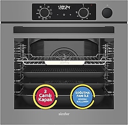 Simfer 8246 Steam Master Gri Ankastre Fırın