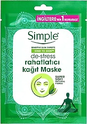 Simple De-Stress Rahatlatıcı Kağıt Maske 21 ml