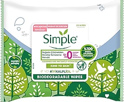 Simple Kind To Skin Micellar 20'li Yüz Temizleme Mendili