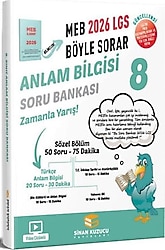 Sinan Kuzucu Yayınları 8. Sınıf LGS Meb Böyle Sorar Anlam Bilgisi Soru Bankası 2026